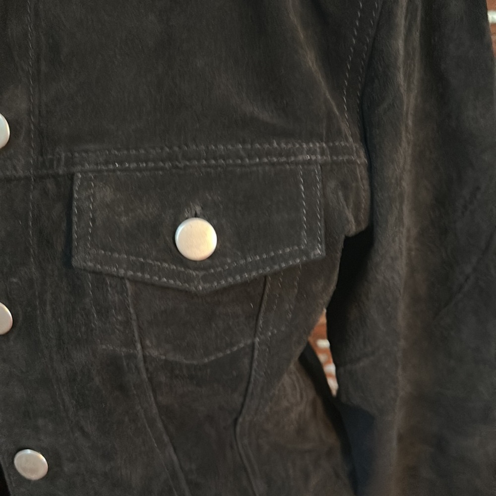Button Down Suede Jacket - image 3